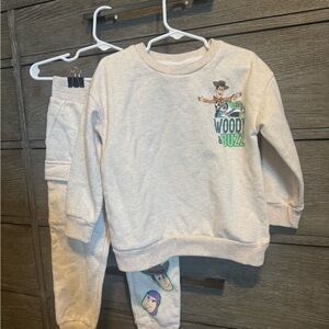 Disney Cream Kids Matching Set with Toy Story Characters